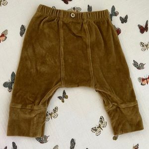Kate Quinn Velour Panda Pants 3-6 months